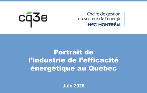 Portrait de l&rsquo;industrie de l&rsquo;efficacité énergétique au Québec